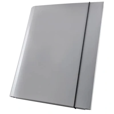 Immagine di Netuno 1x cartellina portadocumenti grigio formato A4 dorso 40 mm con elastico cartella porta documenti cartone polypropylene
