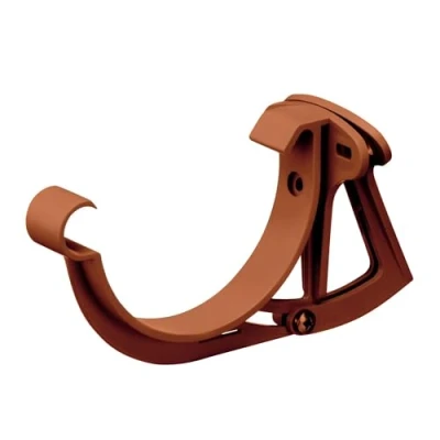 Immagine di INEFA supporto per plancetta, regolabile, grondaia semicircolare, Staffa, fascia, accessori, in plastica la casa estiva NW 125, 1 pezzo Marrone