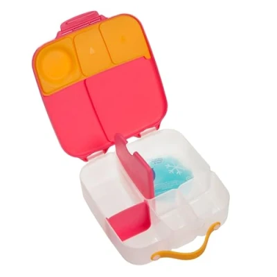 Immagine di b.box Porta Pranzo Jumbo a 4 Scomparti (2 Prova di Perdite), Lunch Box con Divisorio Rimovibile Bento Ghiacciolo Ideale per la Scuola Da 3+ Capacità 2L