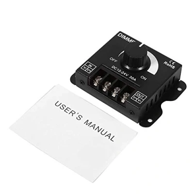 Immagine di Lazmin112 dimmer per Interruttore a LED, 12V 24V 30A Regolatore LED Funzionamento Manuale Strisce Luminose Monocolore