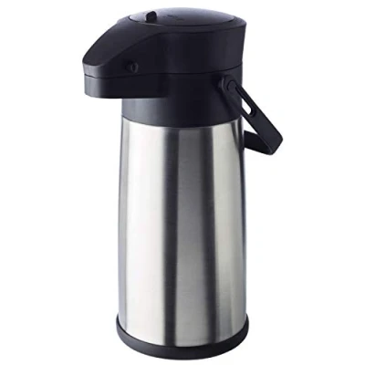 Immagine di APS Caraffa Termica con pompa Budget in acciaio inox e polipropilene, Ø 13,5 cm, altezza: 32,5 cm