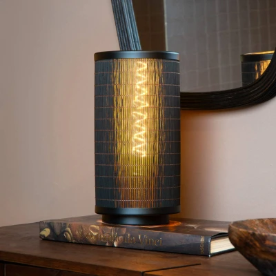 Immagine di Lucide Lampada da tavolo Tagalog di bambù, nero