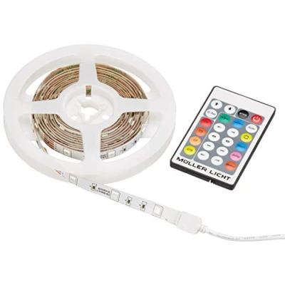 Immagine di Müller Licht 20100325 Kit completo striscia LED con spina 230 V 3 m RGB 1 pz.