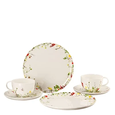 Immagine di Rosenthal Brillance Fleurs Sauvages Set di 6 tazze combinate e piatti coupon