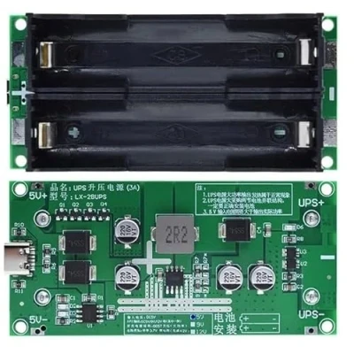 Immagine di 1 pz DC 5 V a 12 15 W UPS Gruppo di continuità 18650 Caricabatteria Al Litio Type C USB