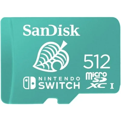 Immagine di SanDisk 512 Go microSDXC Scheda per Nintendo Switch, di memoria con Licenza Nintendo, fino a 100 MB/s UHS I Class 10 U3