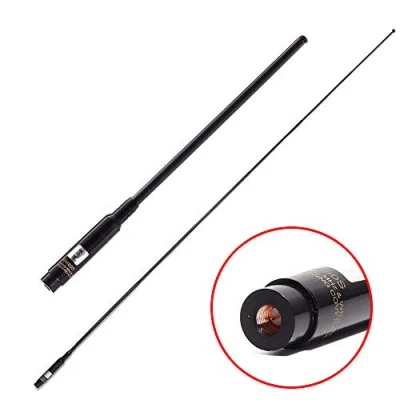 Immagine di TengKo RH 660S SMA Maschio Dual Band VHF UHF 144 / 430MHz Antenna Telescopica radio bidirezionale ad alto guadagno per Wouxun KG UV8D 9D Plus Walkie Talkie