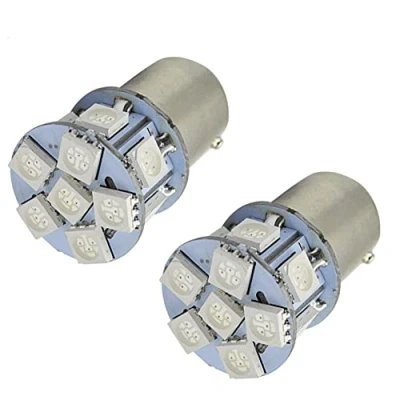 Immagine di Ruiandsion 2pcs 1157 BAY15D LED Lampadina 6V Super Bright 5050 12SMD Chipset rosso di ricambio per luce retromarcia freno, non polarità