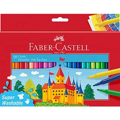 Immagine di Faber Castell 554204 Pennarello Castle, confezione da 50 pezzi in cartone