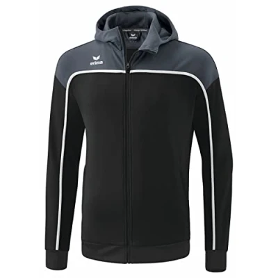 Immagine di Erima Change By Giacca da Allenamento con Cappuccio, black grey/slate grey/bianco, S Uomo