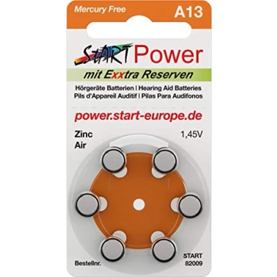 Immagine di START 60 batterie per apparecchi acustici Tipo A13 1.45V 280mAh PR48, 82003