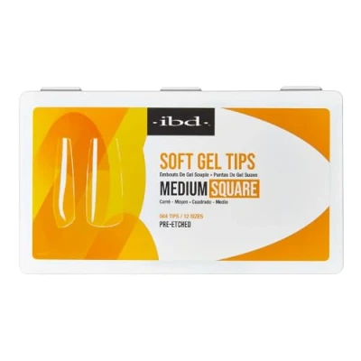 Immagine di IBD Punte in gel trasparenti morbide quadrato medio