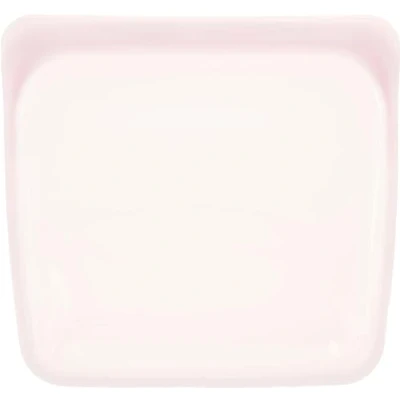 Immagine di Stasher Borsa portaoggetti riutilizzabile in silicone platino, quarzo rosa (sandwich), riduce la plastica monouso, per cucinare, conservare, conservare o congelare, a prova di perdite, lavabile