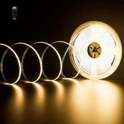 Immagine di PAUTIX Striscia LED COB Bianco Caldo 3000K,10m 480LEDs DC24V COB, flessibile Nastro CRI90+ Strip light per Progetto Illuminazione Fai da Te Cucina Camera Letto