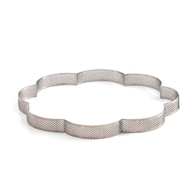 Immagine di DECORA 0064082 FORMA MICROFORATA FIORE 24 X 3,5 H CM ACCIAIO INOX