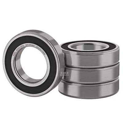 Immagine di XiKe 6006 2RS Cuscinetti a sfere sigillati 30x55x13mm, Pre lubrificati｜Acciaio cromato｜Doppia Guarnizione in Gomma｜6006RS Cuscinetto sfera gola profonda con guarnizione, Confezione da 4.