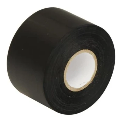 Immagine di GOCABLETIES Nastro isolante nero 50 mm x 33 m Robusto ed autoadesivo Per proteggere, unire e riparare cavi 1 rotolo