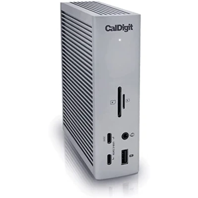 Immagine di CalDigit TS4 Thunderbolt 4 Dock,18 porte, 98W di ricarica, 3x 40Gb/s, 5xUSB A, 3xUSB C (10Gb/s), 2.5GbE, singoli display 8K o doppio 6K 60Hz, PC, Chrome compatibile con cavo da 0.8 m