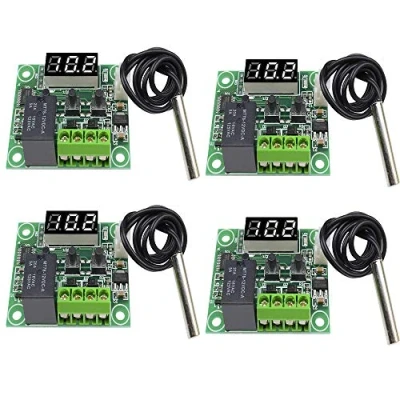 Immagine di Aideepen Termostato Digitale Scheda Di Controllo Della Temperatura 4PCS 12 V DC 50 110 C Con 10 A e Sonda Sensore Impermeabile