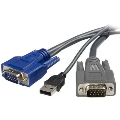 Immagine di StarTech.com Cavo KVM sottile VGA USB 2 in 1 1,8 m (SVUSBVGA6)