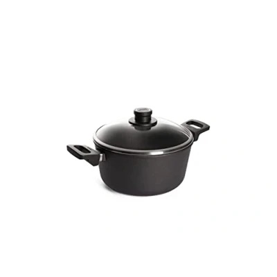 Immagine di Woll 124ILL Casseruola Induction Line con manici laterali e coperchio in vetro infrangibile, 24 x 12 cm (ø A), capacità: 4,5 l