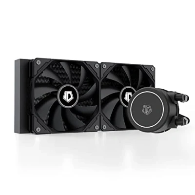 Immagine di ID COOLING FROSTFLOW X 240 Dissipatore per CPU a Liquido AIO 240mm con LED Bianco, 2x120mm Ventole PWM, compatibile Intel 1700/1200/115X e AMD AM5/AM4.