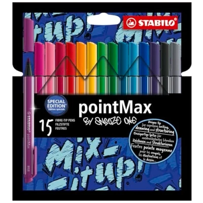 Immagine di Fineliner Premium STABILO pointMax Snooze One Edition Astuccio da 15 Colori assortiti