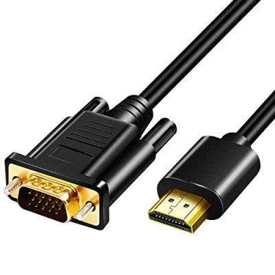 Immagine di HDMI to VGA Cable,Gold Plated 1080P Adapter,Active Digital Analog Video Converter Cable for Desktop, Laptop, Projector, Monitor, HDTV, Xbox (1m)