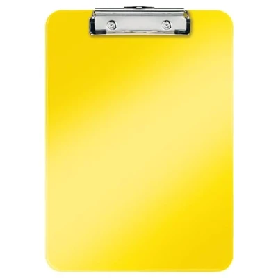 Immagine di Leitz Portablocco con clip in metallo WOW A4 PS, Giallo