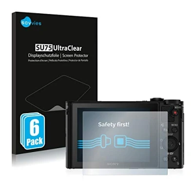 Immagine di savvies (6 Pezzi Pellicola Protettiva per Sony Cyber Shot DSC WX500 Protezione Schermo Trasparente