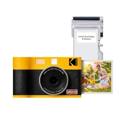 Immagine di KODAK Mini Shot 2 ERA 4PASS Fotocamera istantanea in 1, 5,3 x 8,6 cm, colore: Giallo