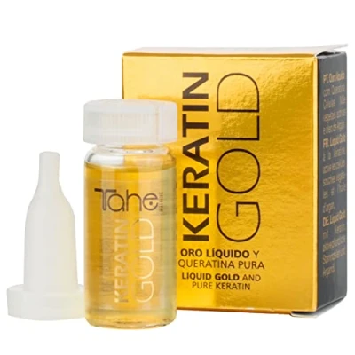 Immagine di Tahe Keratin Gold Oro liquido con cheratina pura, cellule staminali vegetali attive e olio di argan, 10 ml