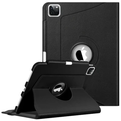 Immagine di FINTIE Custodia per iPad Pro 11&quot; 2022/2021(4ª/3ª Generazione), [Built in Pencil Holder] 360 Gradi di Girevole Cover Case con Auto Sonno/Sveglia 2020/2018, Nero