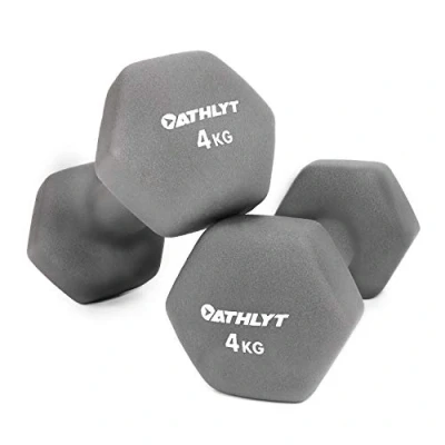 Immagine di Athlyt Set di manubri rivestiti in neoprene, 2 x 4 kg