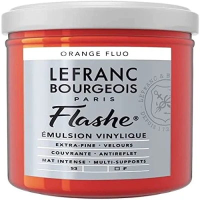 Immagine di Lefranc &amp; Bourgeois vinile acrilico colore, Extra Fine in colore per artisti, Fluoorange, 125ml Tube Vinylfarbe