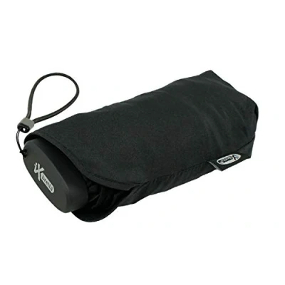 Immagine di iX brella Ombrello tascabile ultra piccolo, 15 cm, in formato cellulare con custodia, Nero, 93 Compact