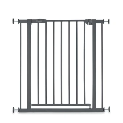 Immagine di hauck Cancelletto di Sicurezza per Bambini Open N Stop 2 aperture da 75 80 cm, Apertura con Una Sola Mano Su Entrambi i Lati, Chiusura Manuale Metallo, Grigio Scuro