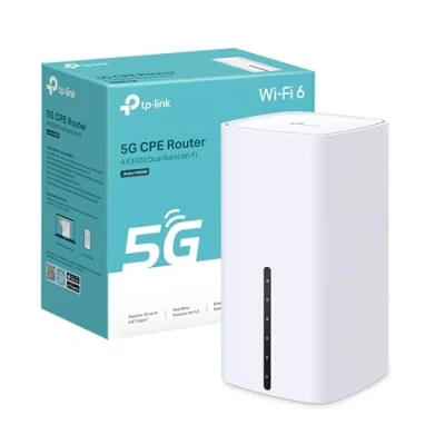 Immagine di TP Link Archer NX500 Router 5G Wi Fi 6 AX3000Mbps Dual Band, Porta Gigabit WAN/LAN +2xPorte LAN, Plug &amp; Play, 1024 QAM, 8x5G/LTE, 3xWi Antenne Interne, EasyMesh, HomeShield
