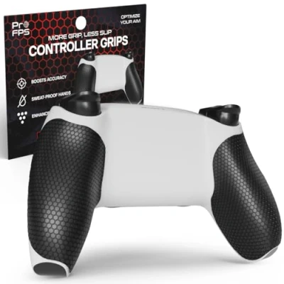 Immagine di ProFPS Grip Antiscivolo per Controller PS5 &amp; PlayStation 5 Accessori Migliore Presa, Comfort e Precisione di Gioco Joystick PS5, Controller, Console Play 5, Gadget Gaming