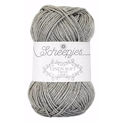 Immagine di Scheepjes Linen Soft Filato, 47% Cotone, 27% Lino, 26% poliacrilico, 619, 1x50g