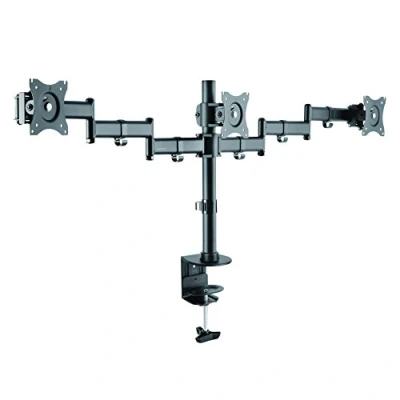 Immagine di LogiLink BP0050 Supporto da scrivania per 3 monitor, portata 8 kg, 33,02 68,58 cm (13 27&quot;), colore: nero