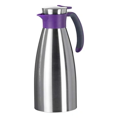 Immagine di Emsa Soft Grip Caraffa Termica, Chiusura QuickTip, Acciaio, Mora, 1,0 L