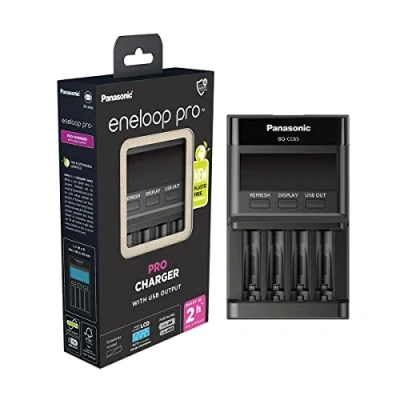 Immagine di Panasonic BQ CC65E Caricabatterie universale NiMH Ministilo (AAA), Stilo (AA)