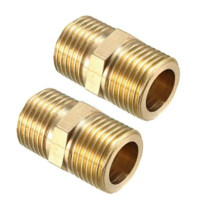 Immagine di BE TOOL BSP Adattatore filettato maschio da 1/8&quot; a in ottone dritto per tubo flessibile (confezione 2)