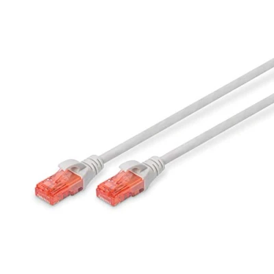 Immagine di Digitus DK 1617 020 RJ45 cavo di rete, patch CAT 6 U/UTP 2.00 m Grigio coppie intrecciate 1 pz.