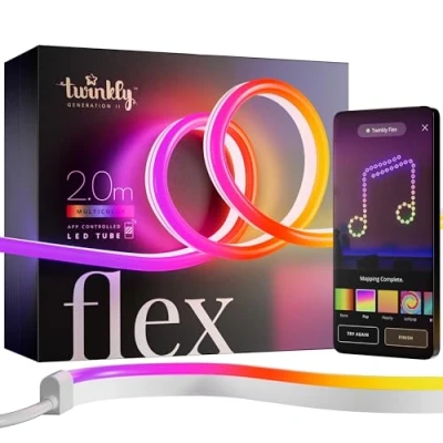 Immagine di Twinkly LED (monocolore) FLEX Catena luminosa ERP: G (A G) 2 m RGBW