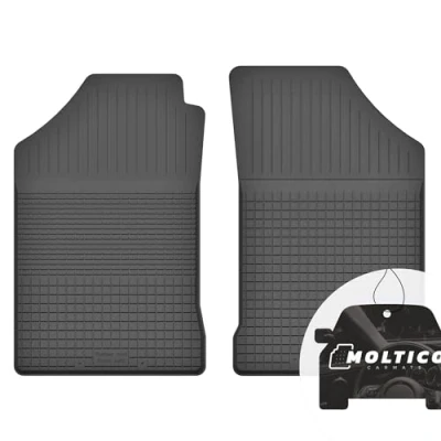 Immagine di Anteriori Tappetini Auto in Gomma con un Bordo Set 2 Pezzi per Impermeabile di Tappeti Adatti Fiat Punto II 1999 2010
