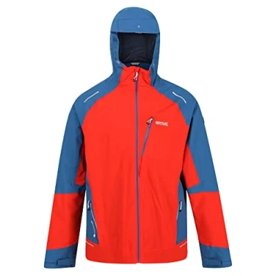 Immagine di Regatta, Highton Pro Jacket Giacca da uomo ISOTEX impermeabile, traspirante, elasticizzata, con cappuccio, Dotato di tasche e cuciture nastrate, Adatto per l&#039;escursionismo,