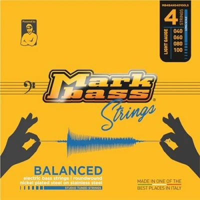 Immagine di Markbass Balanced Series Strings 4s 40 100 Set di corde per basso a 4