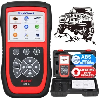 Immagine di Autel MaxiCheck Pro Strumento Diagnostico OBD2 Scanner Auto con Bleed dell&#039;ABS, Reset Olio, SRS, SAS, EPB, BMS, per Veicoli Specifici, di Servizio Ideale Conveniente Tecnici/Fai da te
